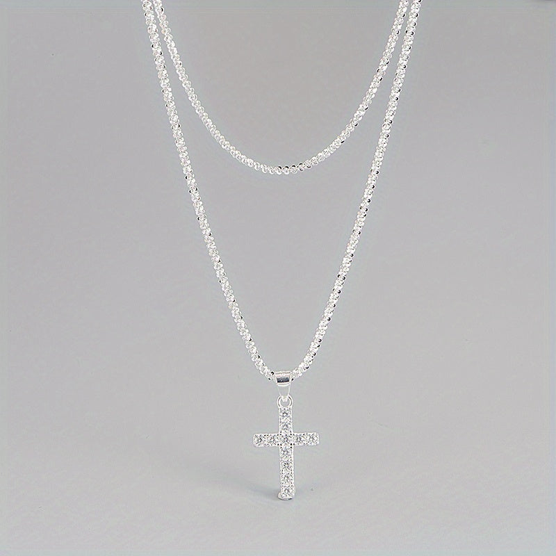 Crocifisso a doppia collana