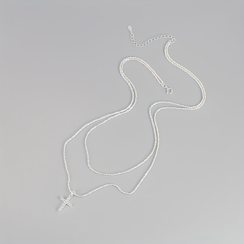 Crocifisso a doppia collana