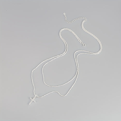 Crocifisso a doppia collana