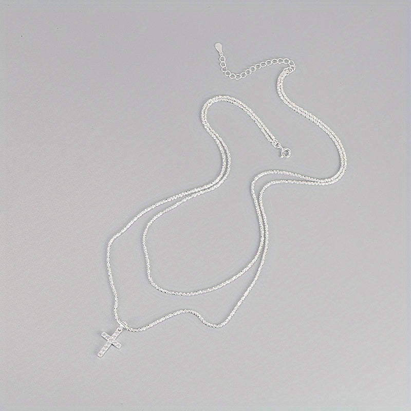 Crocifisso a doppia collana