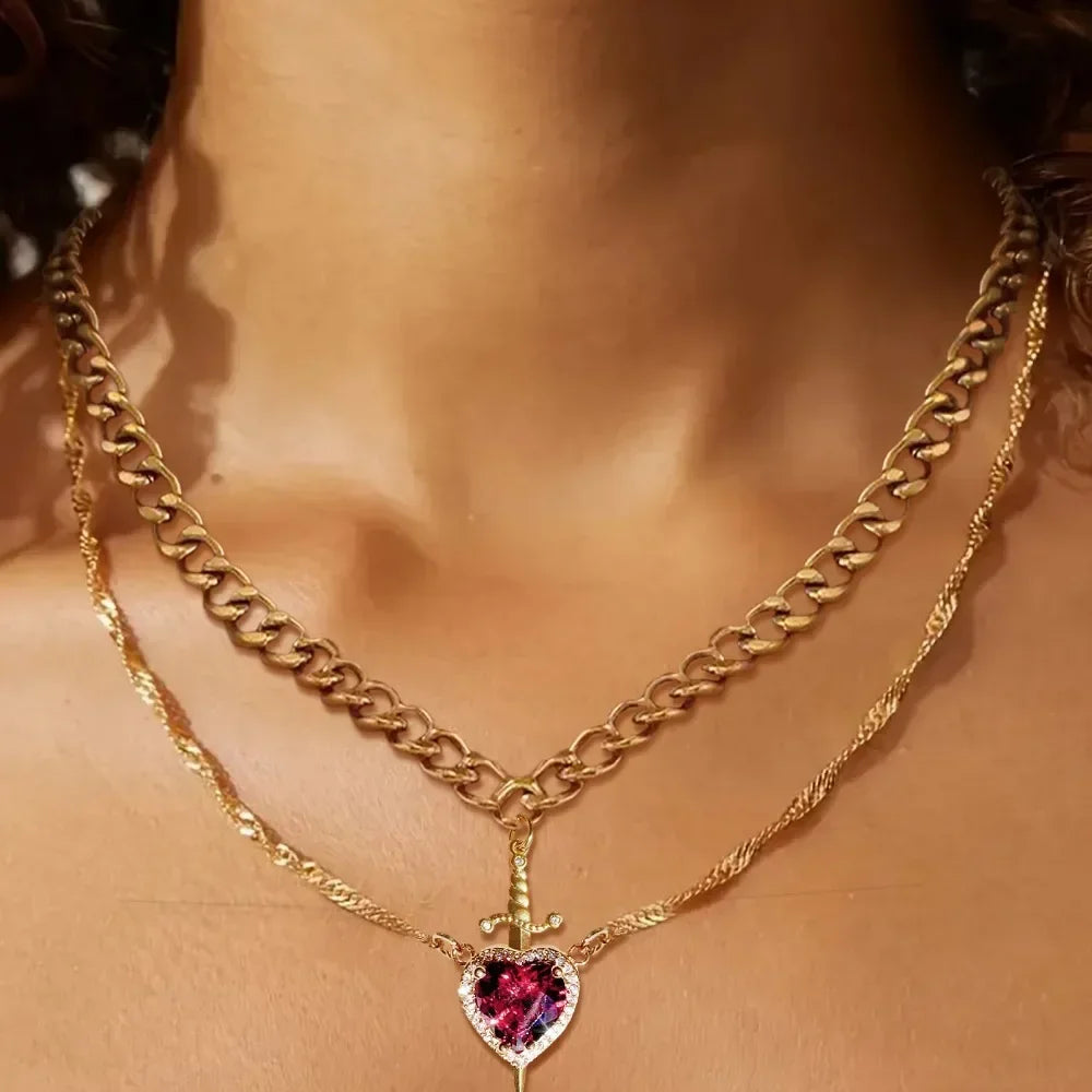 Cuore e Spada, necklace