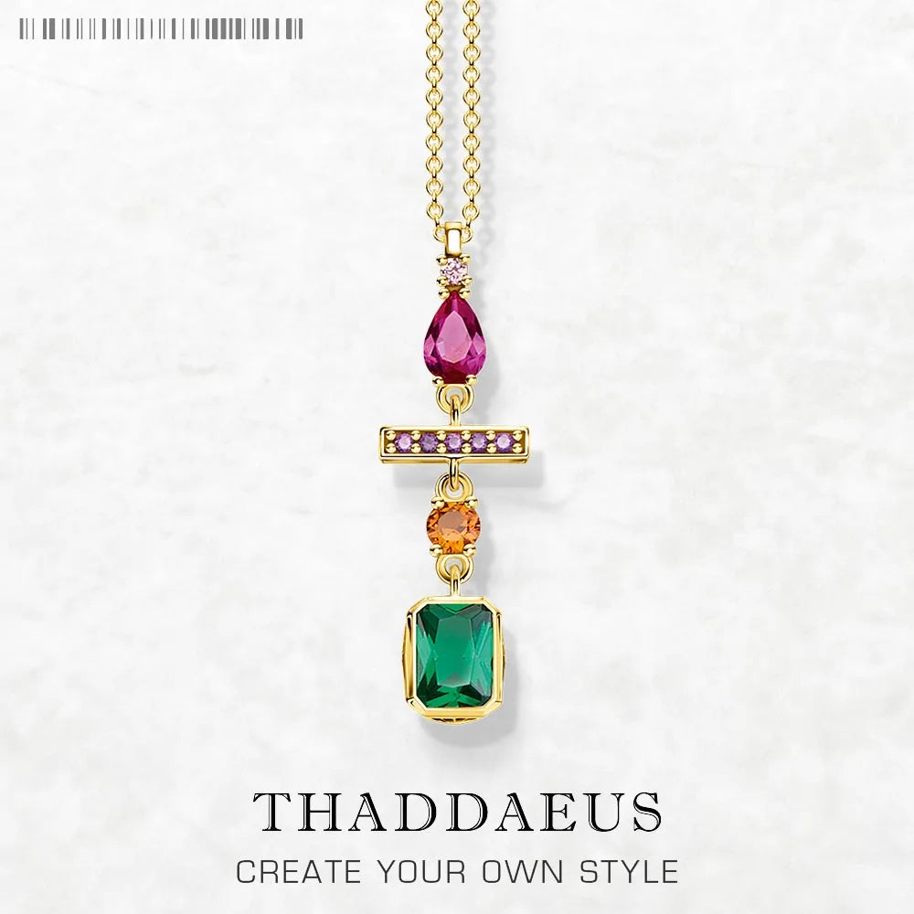 Silver necklace in zirconi