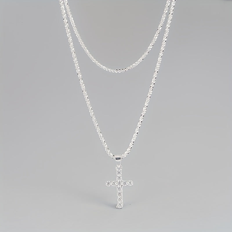 Crocifisso a doppia collana