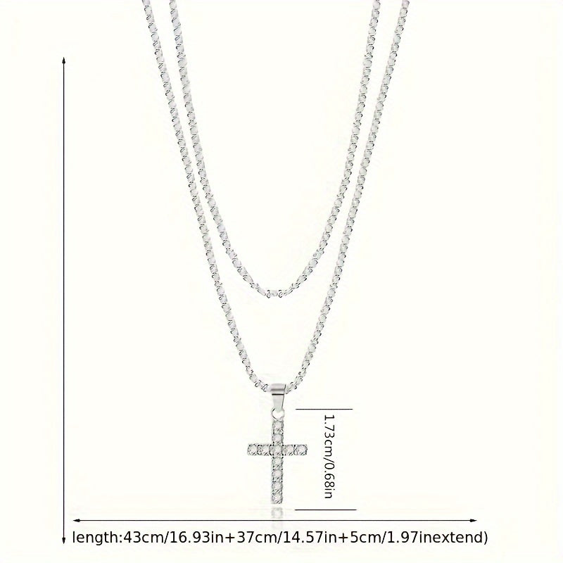 Crocifisso a doppia collana